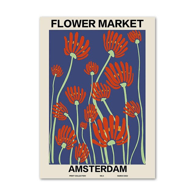 Flower Market Gallery Wall Canvas Posters — Considered Home Styling — Lifestyle 4