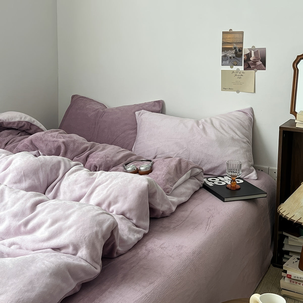 Fluffy Fleece Bedding Set — Plush Pastel Duvet Cover for Cold-Weather Bedrooms — Lifestyle 6
