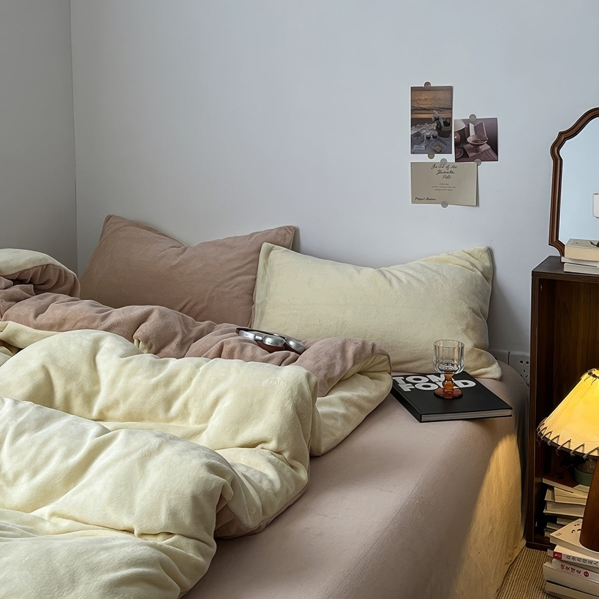 Fluffy Fleece Bedding Set — Plush Pastel Duvet Cover for Cold-Weather Bedrooms — Lifestyle 8