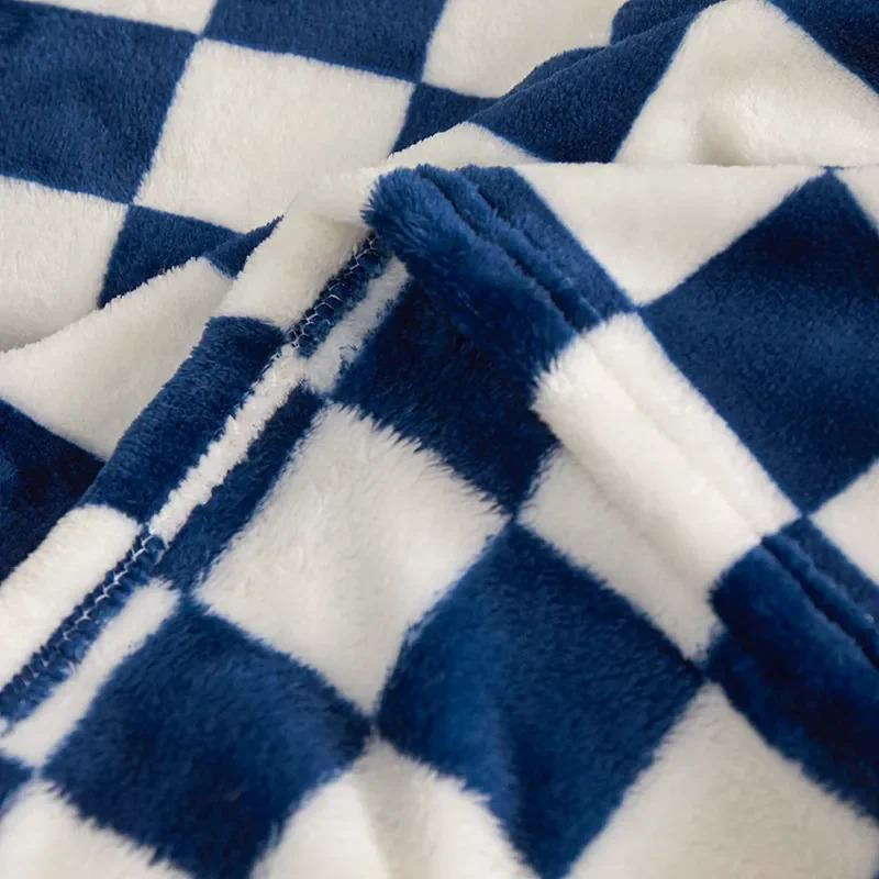 Checkered Throw Blanket — Plush Soft Knit for the Sofa — Lifestyle 2