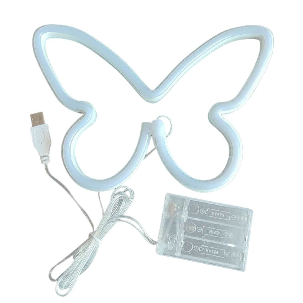Butterfly Wall Neon Sign — Warm LED Mood Lighting for Bedside — Lifestyle 5