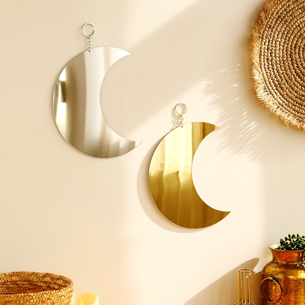 Mirror Moon Wall Decor — Considered Home Styling — Front view