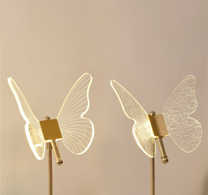 Golden Butterfly Table Lamp — Warm LED Mood Lighting for Bedside — Lifestyle 2