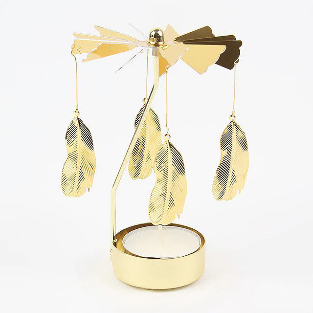 Golden Carousel Candle Holder — Decorative Vase for Considered Styling — Lifestyle 2