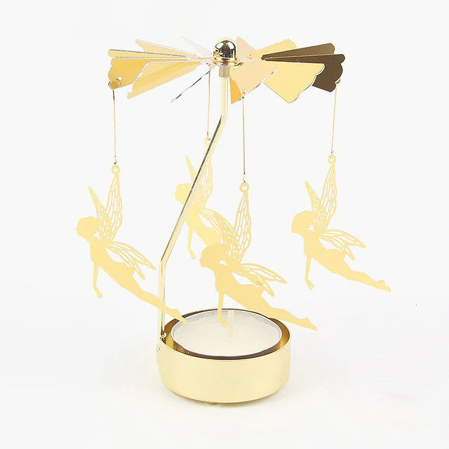 Golden Carousel Candle Holder — Decorative Vase for Considered Styling — Lifestyle 3
