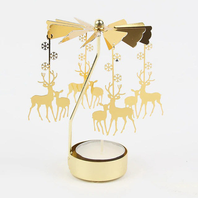 Golden Carousel Candle Holder — Decorative Vase for Considered Styling — Lifestyle 5