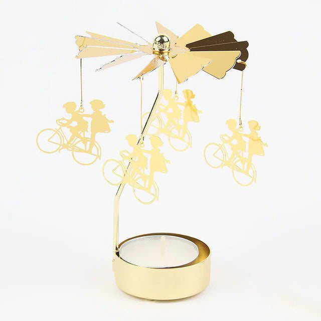 Golden Carousel Candle Holder — Decorative Vase for Considered Styling — Lifestyle 6