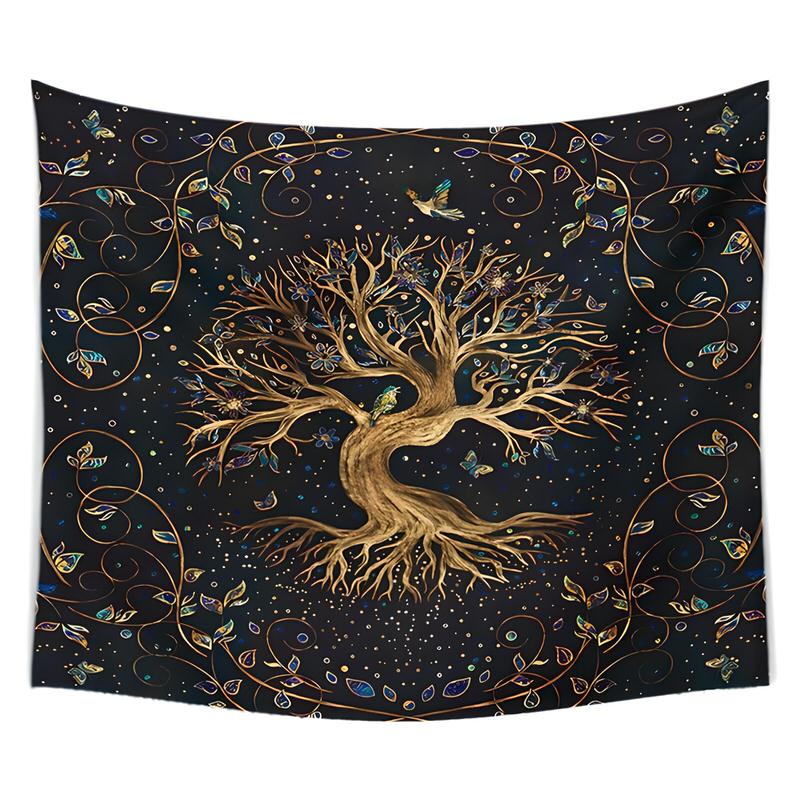 Golden Tree of Life Tapestry — Considered Home Styling — Front view