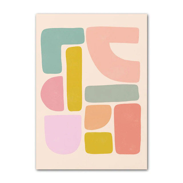 Yellow Pastel Flower Canvas Posters — Considered Home Styling