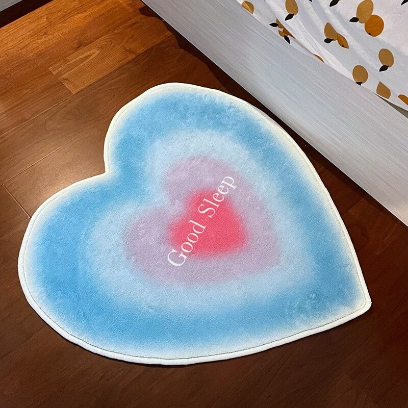 Heart Shaped Accent Rug — Soft Accent Rug for Bedroom Layering — Lifestyle 3