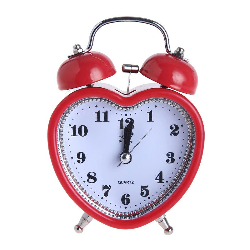 Heart Shape Bell Alarm Clock — Considered Home Styling — Detail