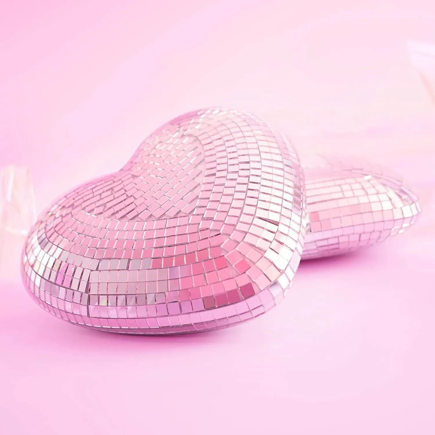 Heart Shaped Disco Ball (2 Pack) — Considered Home Styling — Lifestyle 1
