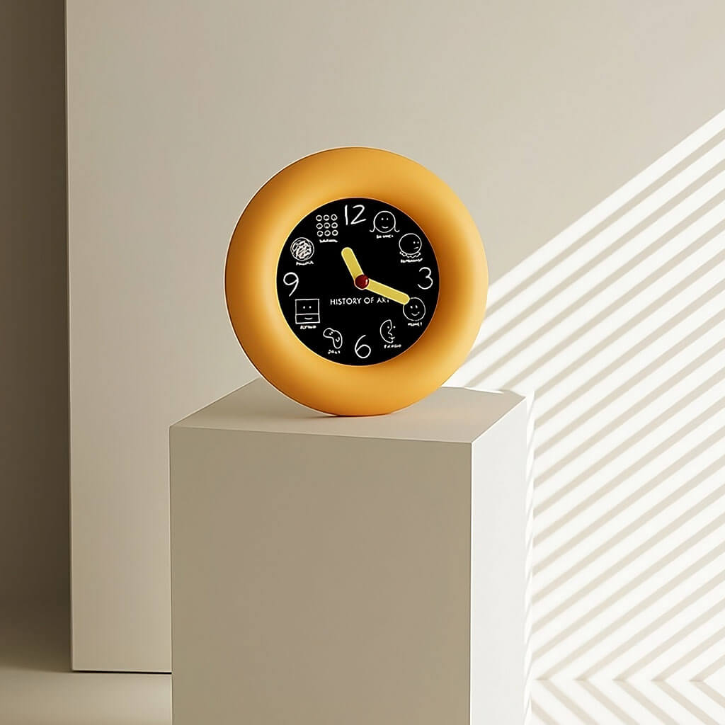 History of Art Minimalist Round Wall Clock — Considered Home Styling — Lifestyle 4