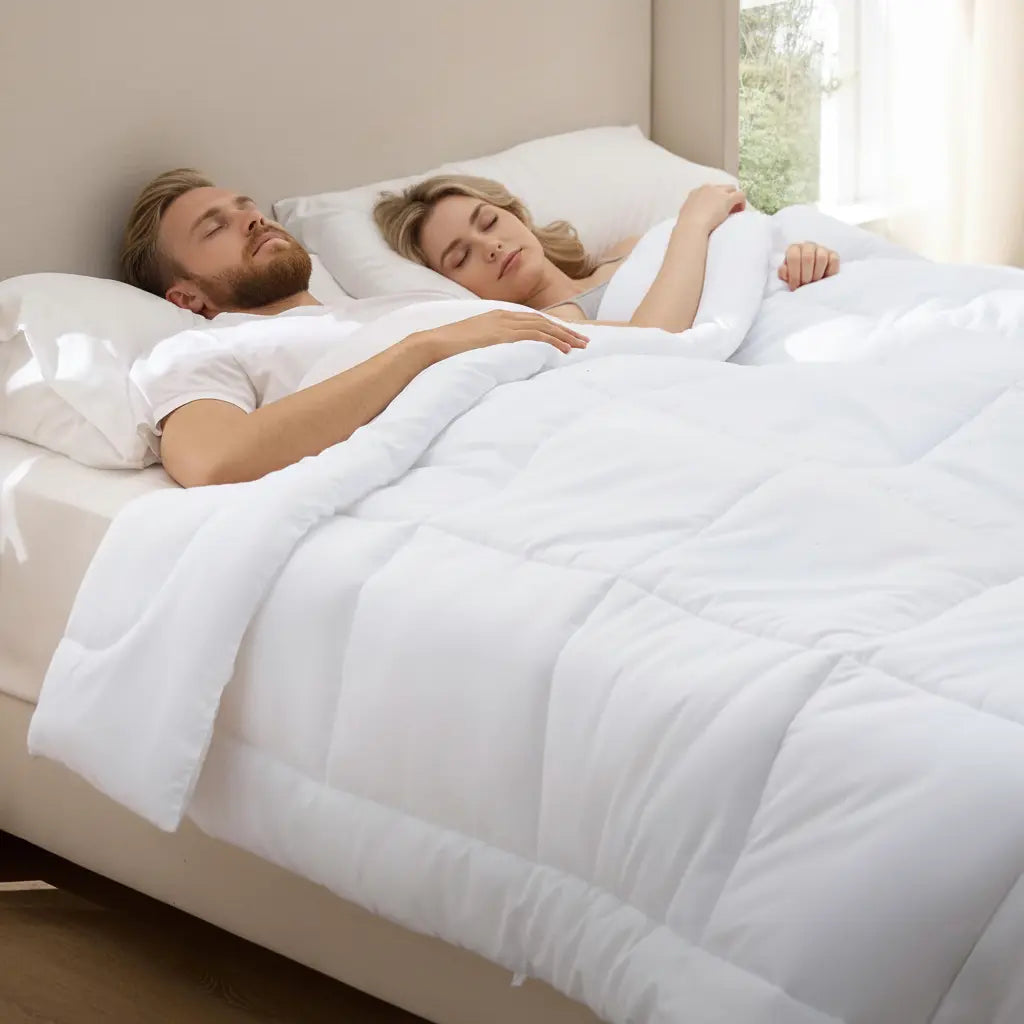 Down Alternative Comforter for Comfortable Sleep and Relaxation - Available in Various Sizes and Colours — Front view