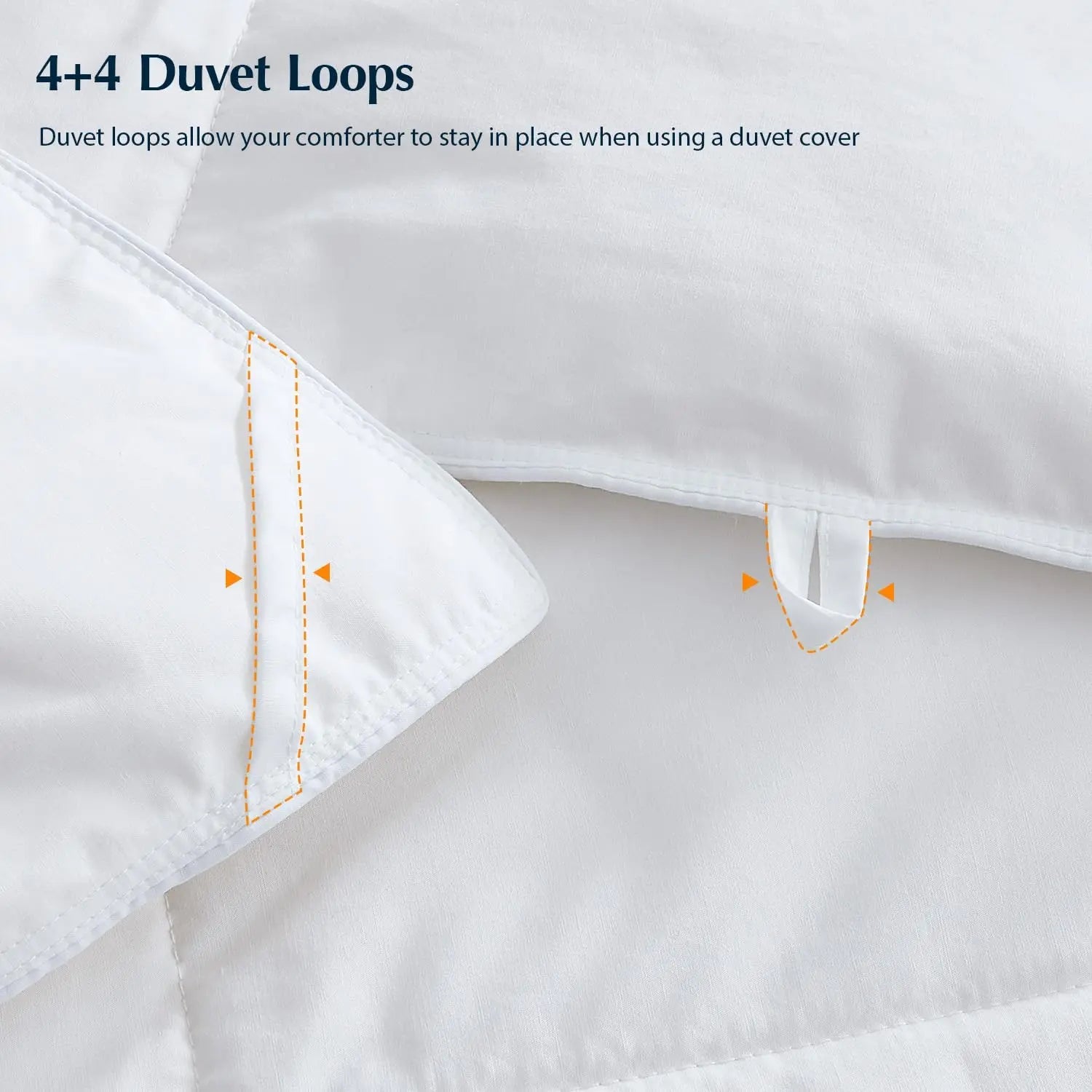Cooling Goose Down Quilt for Comfortable Sleep - Available in White, Pink, Gray; Multiple Sizes: Single to King — Lifestyle 1