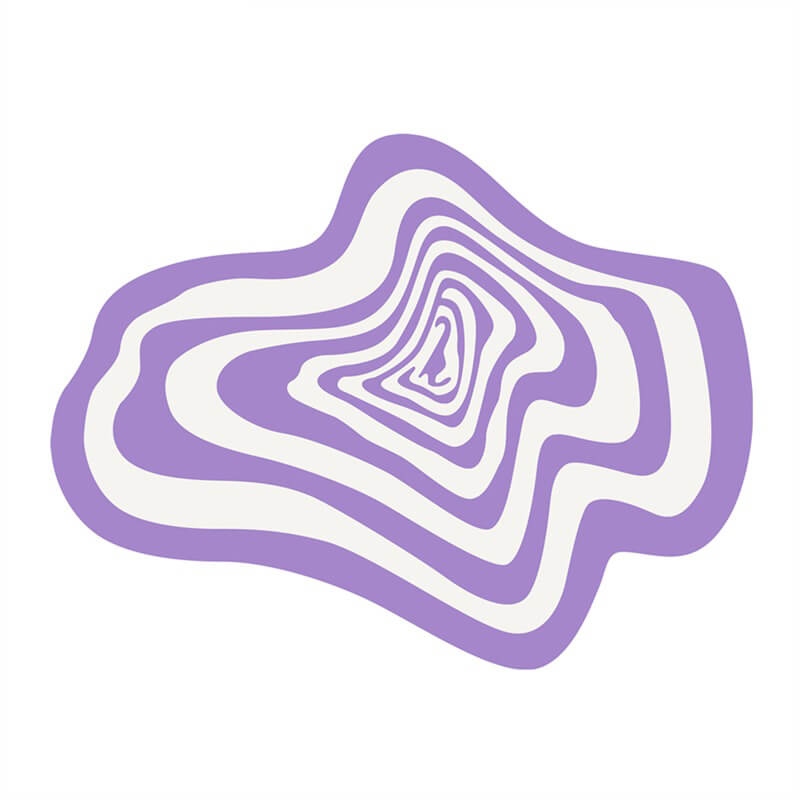 Hypno Blob Accent Rug — Soft Accent Rug for Bedroom Layering — Lifestyle 5