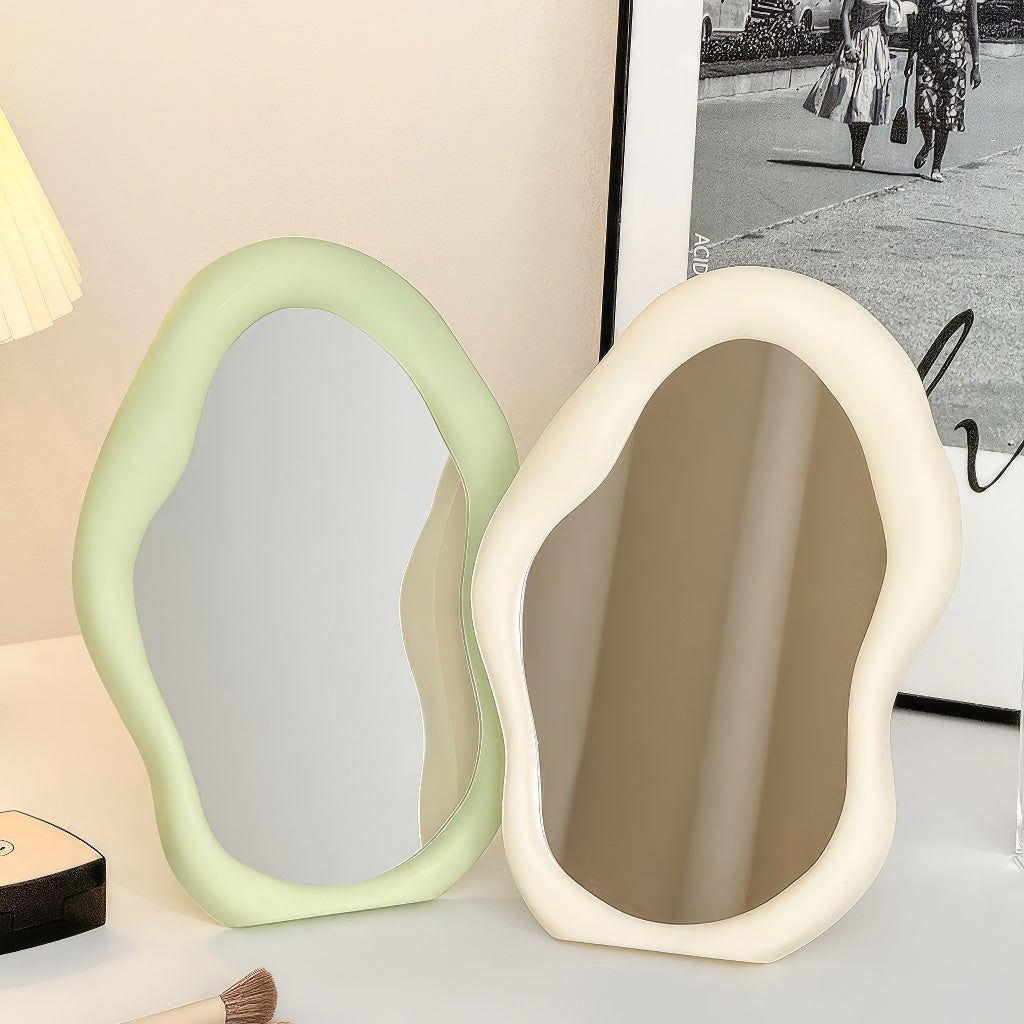 Irregular Blob Makeup Mirror — Considered Home Styling — Lifestyle 2