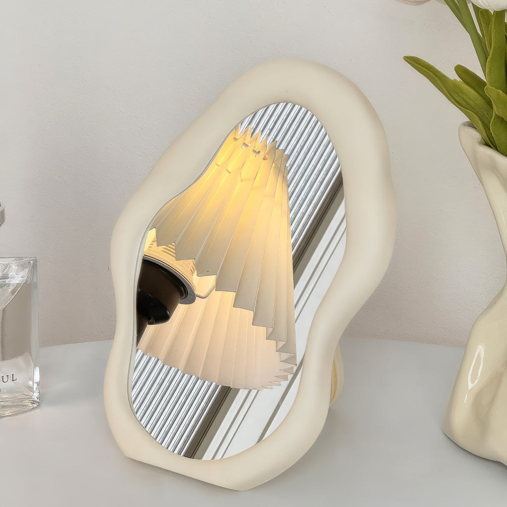Irregular Blob Makeup Mirror — Considered Home Styling — Front view