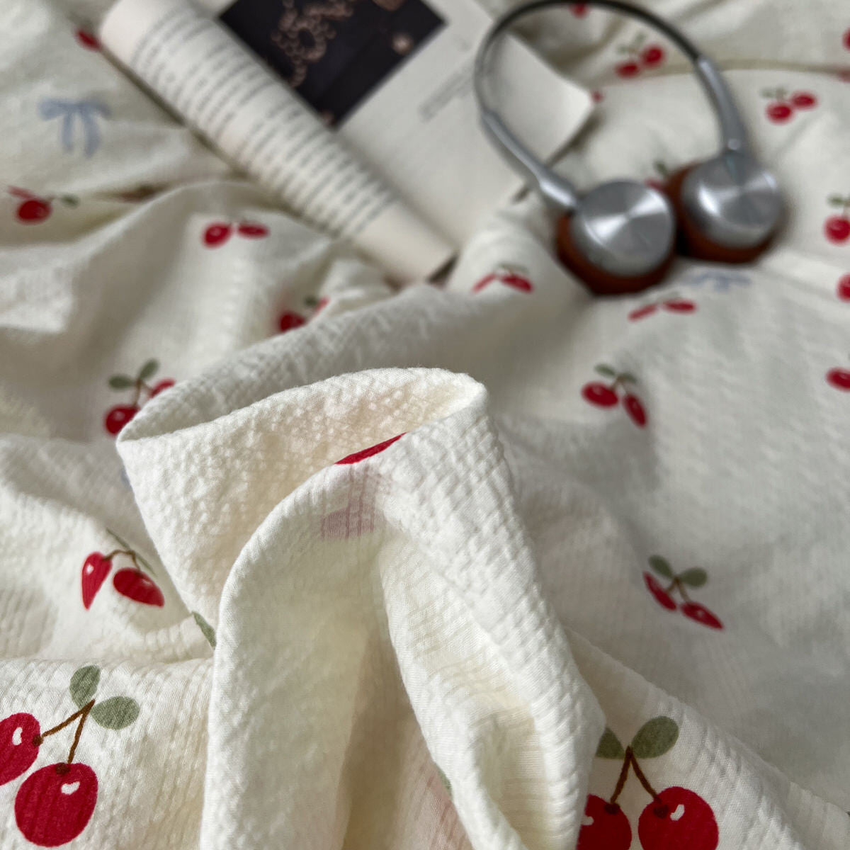 Juicy Cherry Bedding Set — Soft-Touch Cotton Duvet & Pillowcases — Lifestyle 4