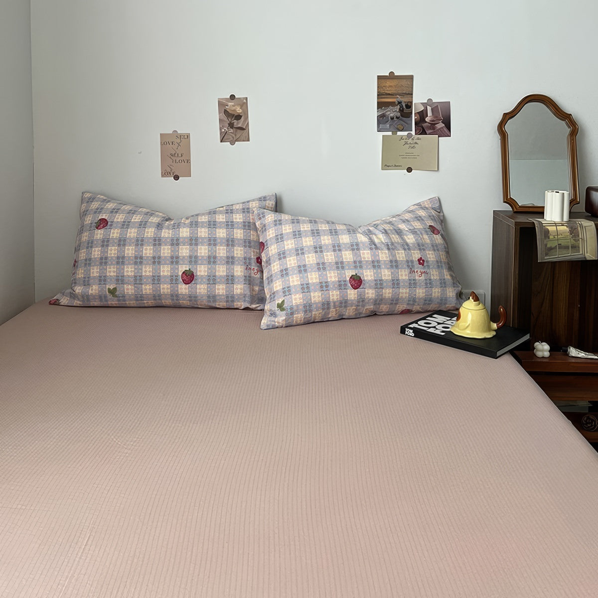 Berry Best Strawberry Bedding Set — Soft-Touch Cotton Duvet & Pillowcases — Lifestyle 3