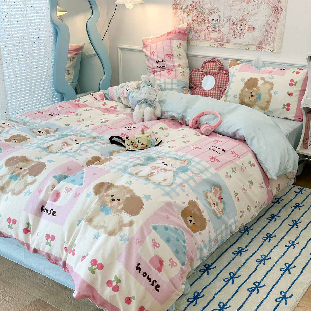 Princess Patchwork Bedding Set — Soft-Touch Cotton Duvet & Pillowcases — Lifestyle 1