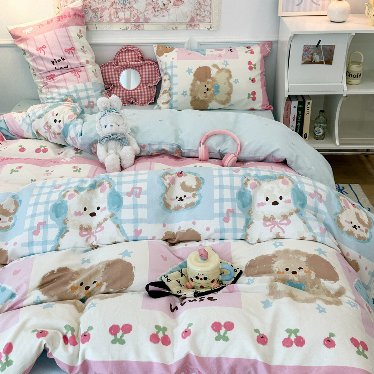 Princess Patchwork Bedding Set — Soft-Touch Cotton Duvet & Pillowcases — Lifestyle 2