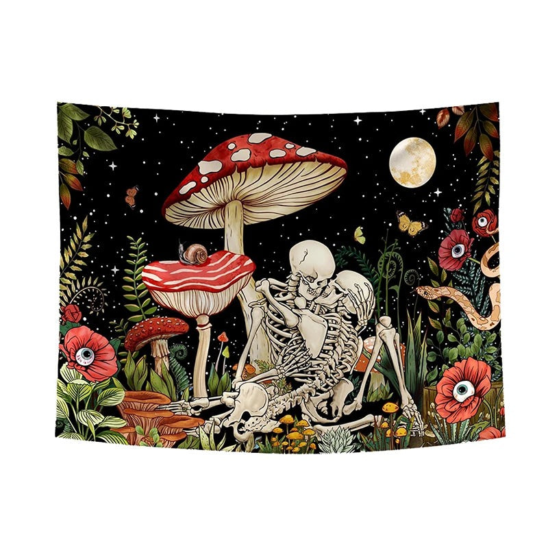Love in Mushroom Forest Tapestry — Considered Home Styling — Front view