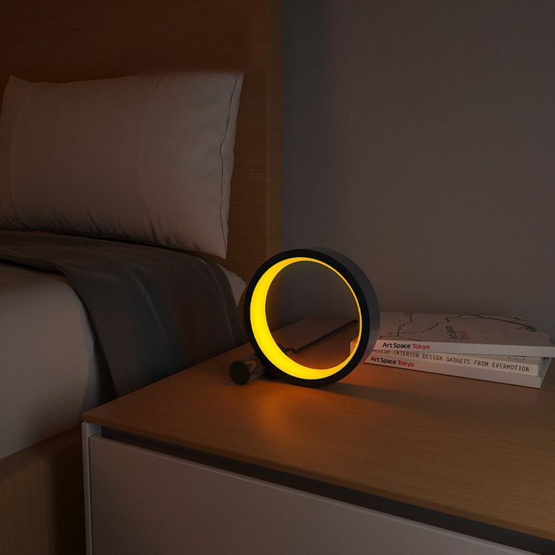 LED Halo Table Lamp — Warm LED Mood Lighting for Bedside — Lifestyle 3