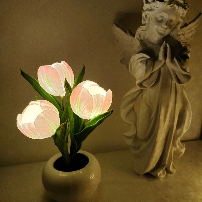 Mini Potted Tulip LED Night Light — Lifestyle 1