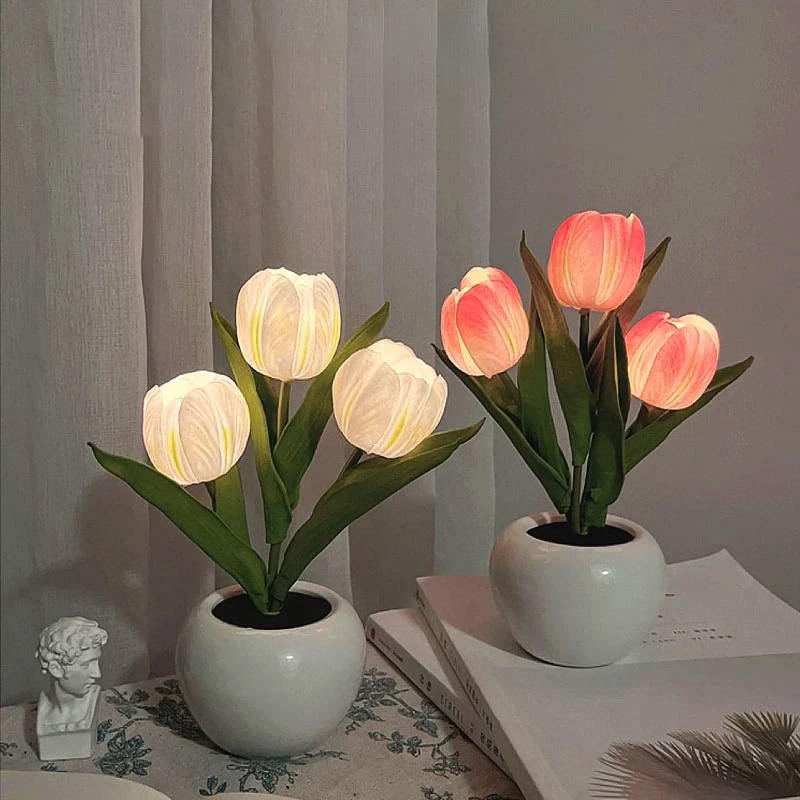 Mini Potted Tulip LED Night Light — Lifestyle 3