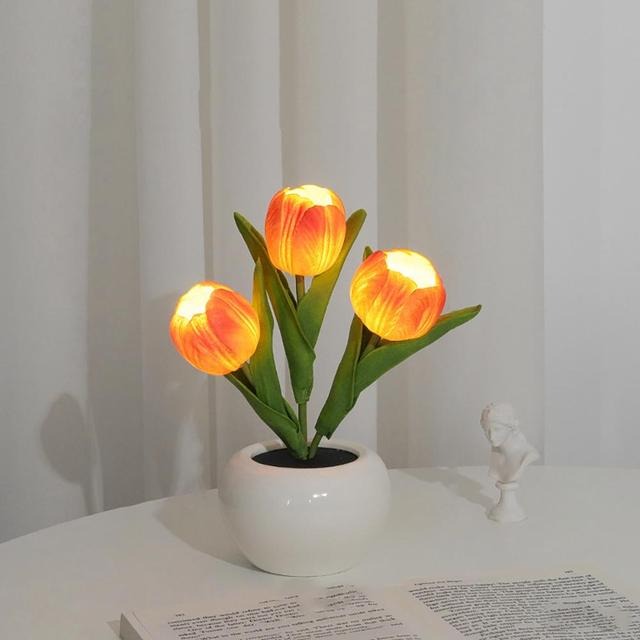 Mini Potted Tulip LED Night Light — Lifestyle 6