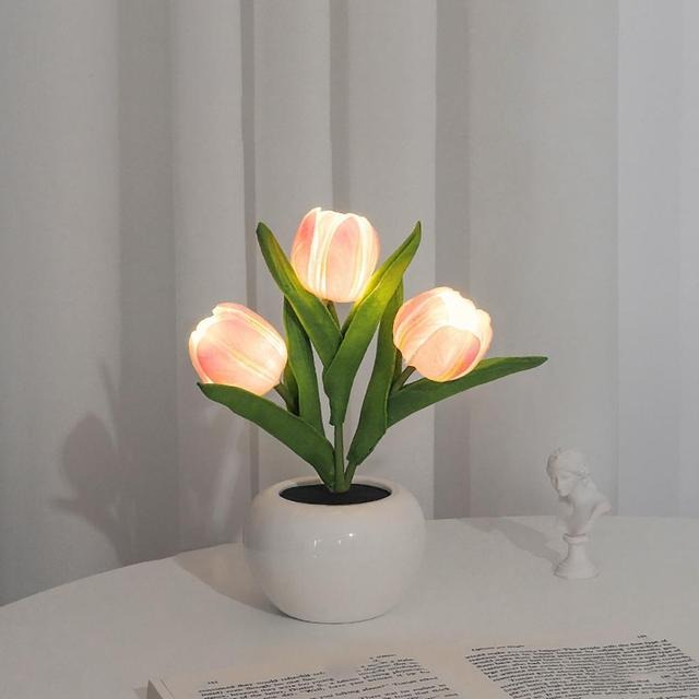 Mini Potted Tulip LED Night Light — Lifestyle 8