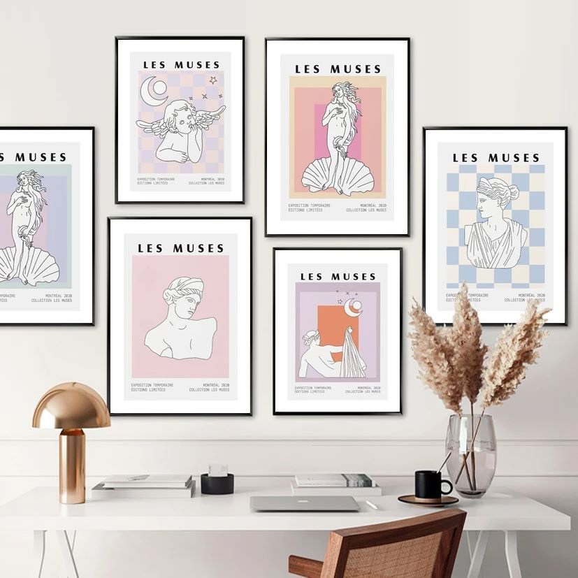 Les Muses Art Canvas Posters — Considered Home Styling