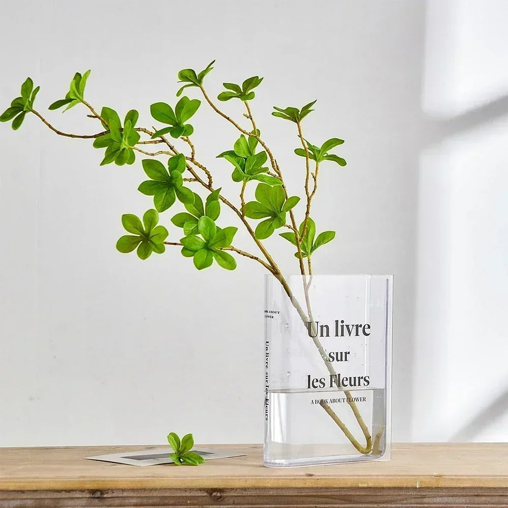 Book Shaped Colored Acrylic Flower Vase — Decorative Vase for Considered Styling — Lifestyle 4