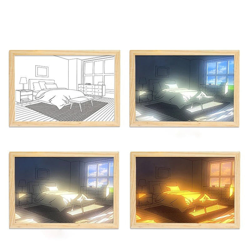 Light Painting Shadow Box Picture Frame — Considered Home Styling — Lifestyle 3