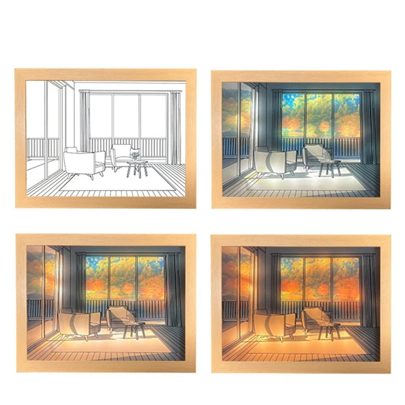 Light Painting Shadow Box Picture Frame — Considered Home Styling — Lifestyle 4