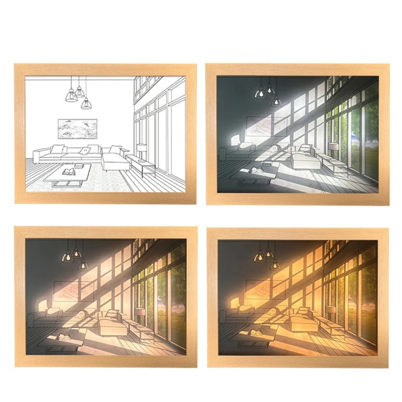 Light Painting Shadow Box Picture Frame — Considered Home Styling — Lifestyle 5