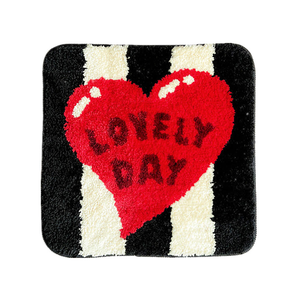 Lovely Day Tufted Seat Pad — Soft Accent Rug for Bedroom Layering — Front view