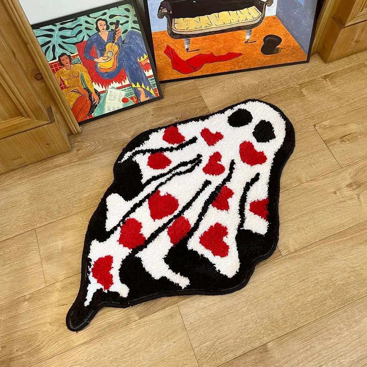 Lovely Ghost Tufted Accent Rug — Soft Accent Rug for Bedroom Layering — Lifestyle 3