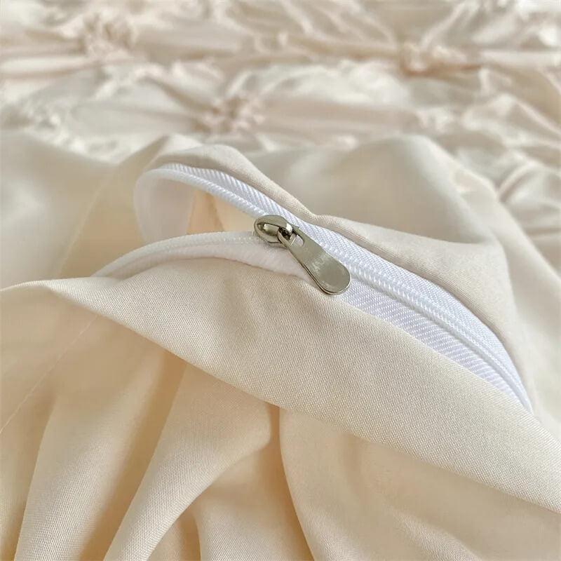 Ruffle Flower Duvet Cover Set — Soft-Touch Cotton Duvet & Pillowcases — Lifestyle 3