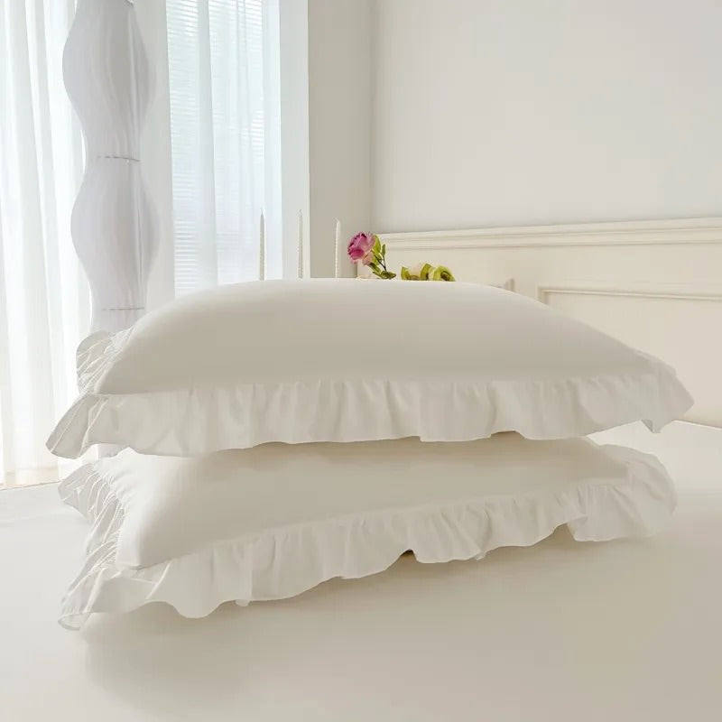 Ruffle Duvet Cover Set — Cotton Bedding for Bedroom Refresh — Lifestyle 1
