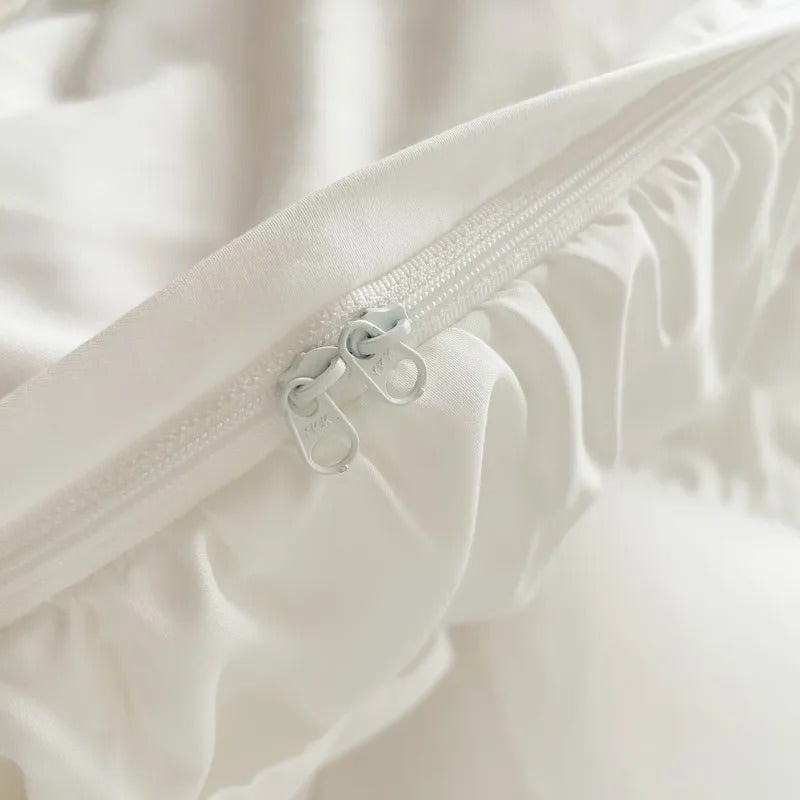 Ruffle Duvet Cover Set — Cotton Bedding for Bedroom Refresh — Lifestyle 6
