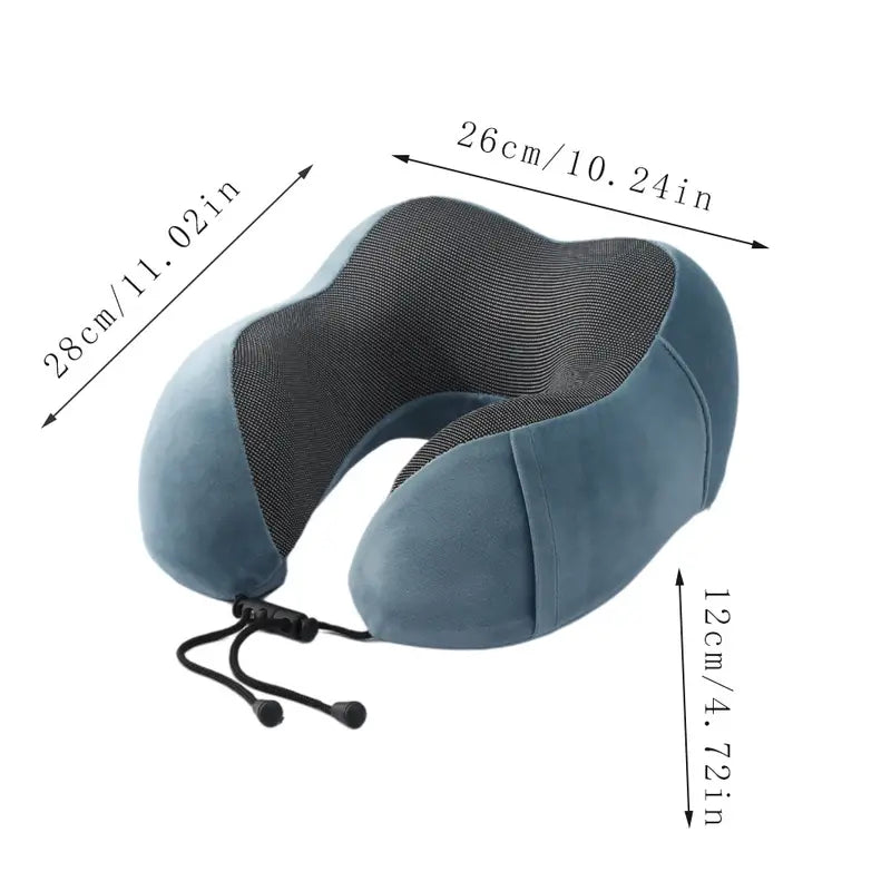 Slow-Rebound U-Shaped Travel Pillow — Memory Foam Neck Support — Lifestyle 7