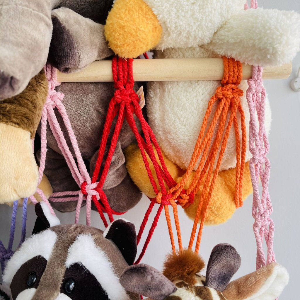 Macrame Wall Hanging Toy Storage Net — Considered Home Styling — Lifestyle 5