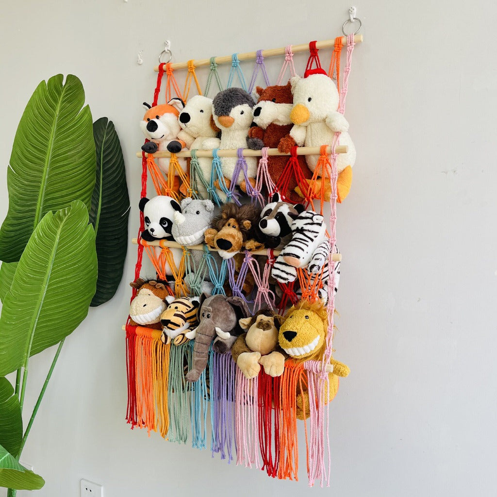 Macrame Wall Hanging Toy Storage Net — Considered Home Styling — Lifestyle 6