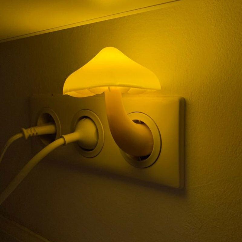 Magic Mushroom Night Light — Warm LED Mood Lighting for Bedside — Detail