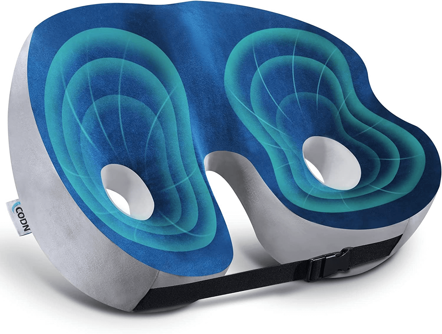 Ergonomic Adjustable Memory Foam Sit Bone Relief Seat Cushion for All-Day Comfort and Support