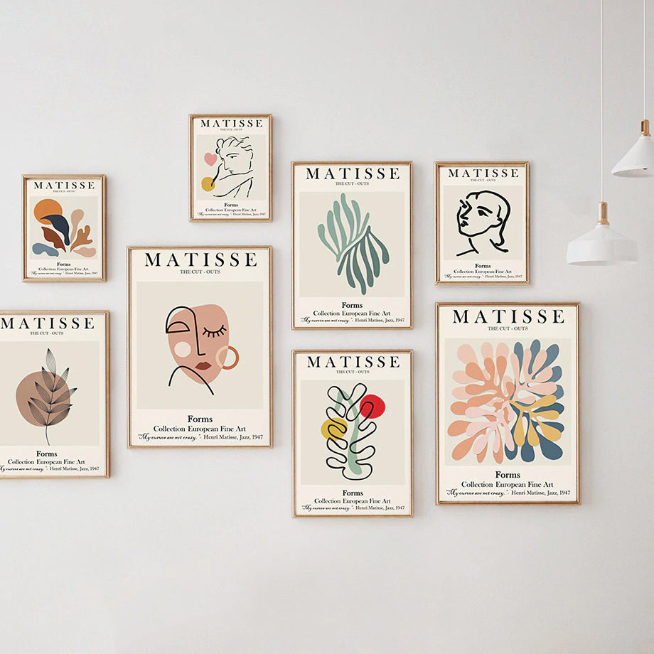 Matisse Outline Canvas Posters — Considered Home Styling — Front view