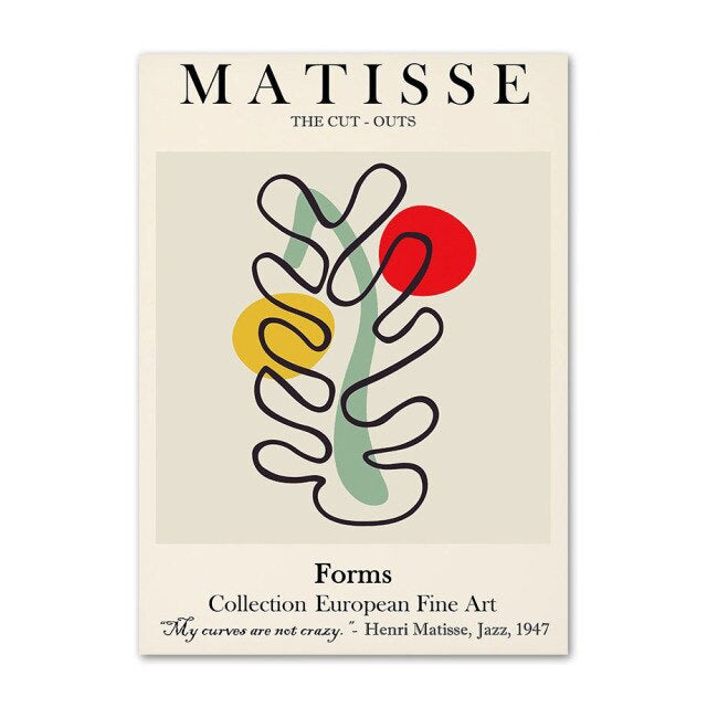 Matisse Outline Canvas Posters — Considered Home Styling — Lifestyle 3