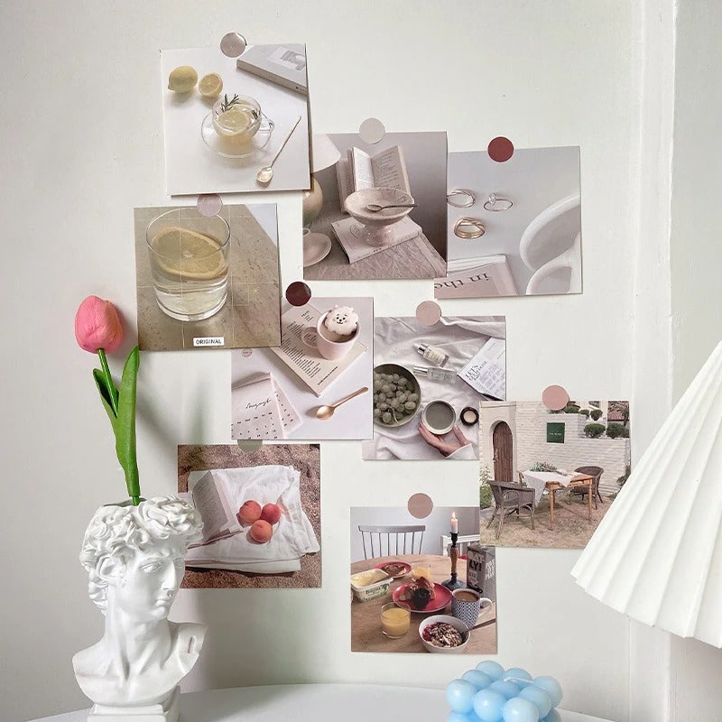Minimalist Morning Routine Wall Collage — Considered Home Styling — Front view